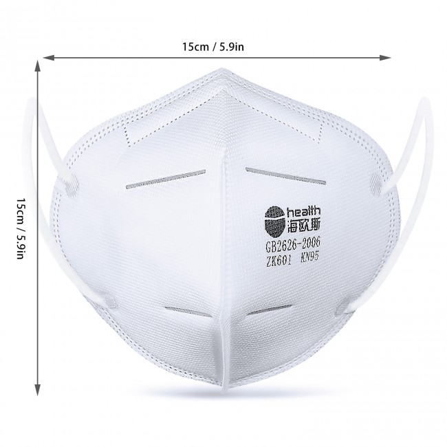 KN95 Masks with 2 pcs Filter Paper-Protection Mouth mask-Sealed Bag-Protective Face Mask Dust Filter Mouth Cove
