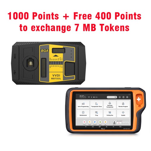 Buy 1000 Points Send Free 400 Points to Exchange 7 MB BGA Tokens for VVDI MB, VVDI Key Tool Plus
