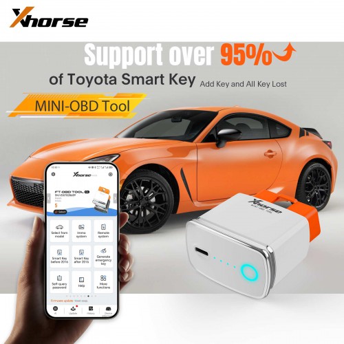 Xhorse XDMOT0GL FT-OBD Mini OBD Tool for Toyota Add Key and All Keys Lost till 2023