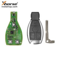Xhorse VVDI BE Key Pro with MB Smart Key Shell 3 Button Complete Key Package No logo