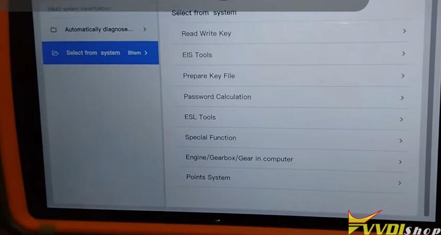 Program Xhorse ELV Emulator with VVDI Key Tool Plus 5