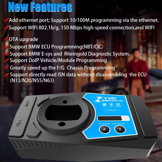 [US/EU/UK SHIP] WIFI V1.8.4 Xhorse VVDI BIMTool Pro Enhanced Edition for BMW Support DoIP Updated New Hardware