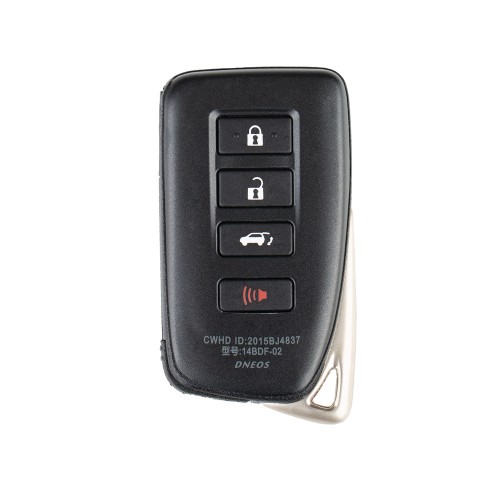 Toyota XM Smart Key Shell 1627 for Lexus 4 Buttons 5pcs/Lot for Xhorse VVDI