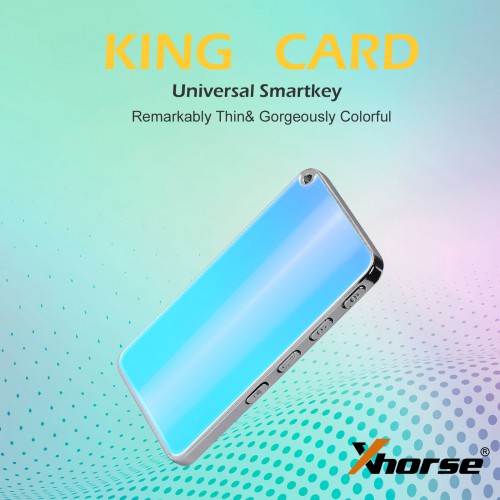 Xhorse King Card XSKC04EN XSKC05EN Slimmest 4 Buttons Universal Smart Remote Key with Built-in 2 Batteries