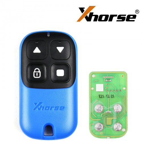 Xhorse XKXH04EN VVDI Blue Type 4 Buttons Wired Garage Remote
