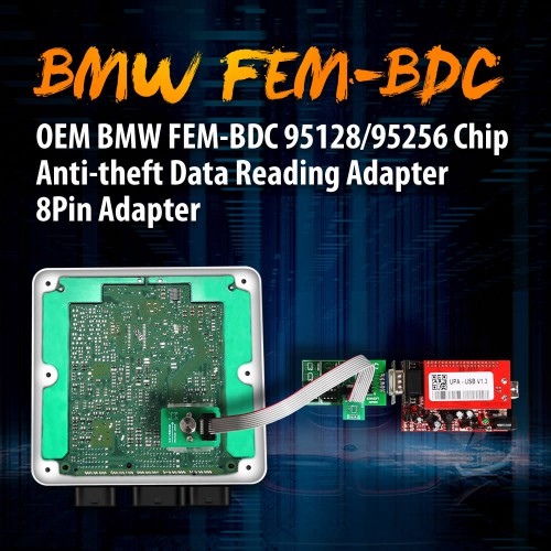 BMW FEM-BDC IMMO 95128/95256 Chip Dash 35080/35160 Data Reading 8-PIN Adapter for VVDI Prog