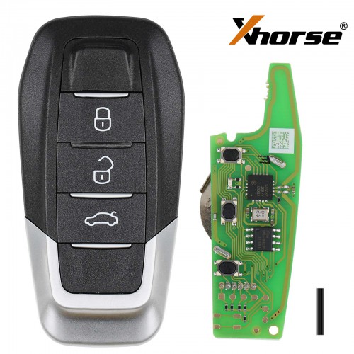 Xhorse XKFEF5EN 3 Buttons Wire Remote Black Color 5 Pcs/Lot