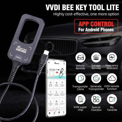 2023 Xhorse VVDI Bee Key Tool Lite + Gift 6pcs XKB501EN Wired Remotes