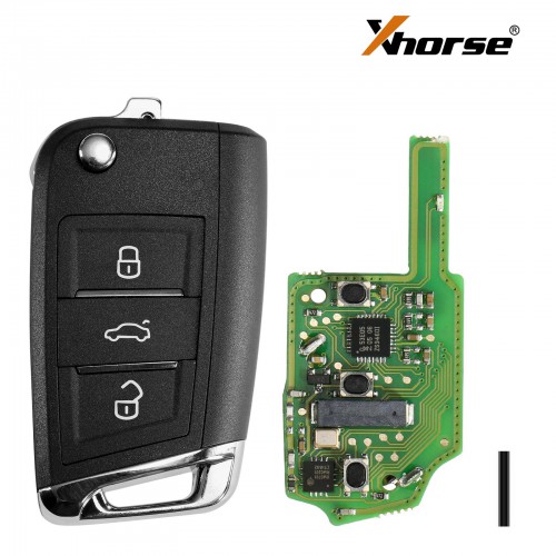 1 Pack Xhorse XSMQB1EN VW MQB Smart Proximity Remote Key 3 Buttons for VVDI2, VVDI Key Tool Max Pro, Key Tool Plus