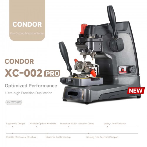 [EU shipping] New Xhorse Condor XC-002 Pro Manual Key Cutting Machine without Battery Update Version of Condor XC-002