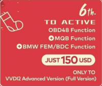 Xhorse VVDI2 OBD48 Function + MQB Function+ BMW FEM/BDC Function (For VVDI2 Full Version Only)