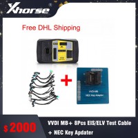 Xhorse VVDI MB BGA Tool Plus 8pcs EIS/ELV Test Line Plus NEC Key Adaptor Free DHL shipping