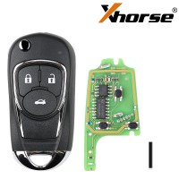 XHORSE XKBU03EN  Buick Style Wired Universal Remote Key Flip 3 Buttons for VVDI VVDI2 Key Tool English Version 5pcs