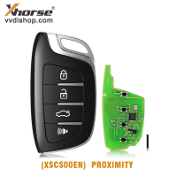 Xhorse XSCS00EN Smart Key 4 Buttons Colorful Crystal Style with Proximity Function 1 pc