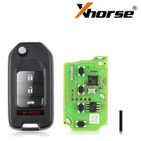 XHORSE XKHO01EN Honda Style Wire Universal Remote Key - 3+1/ 4 Buttons  for VVDI Key Tool, VVDI2
