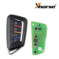 Xhorse XSKF30EN Crystal Universal Smart Remote Key Knife Style 4 Buttons 5Pcs/Lot