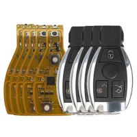 [Ship from EU/UK/US] Xhorse VVDI BE Key Pro Yellow Color with Key Shell 3 Button for Mercedes Benz 5pcs/lot