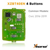XHORSE XZBT40EN 4 Button Honda Remote PCBs for Civic 2016-2019 5pcs/Lot