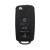XHORSE XNB510EN B5 Style Folding Universal Remote Key 3 Buttons for VVDI Key Tool, VVDI2 (English Version) 5 Pcs