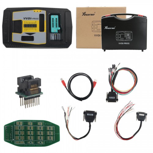 Xhorse VVDI Prog Programmer V5.3.3 with Full 11 Adapters Free Update Support Multi-Languages