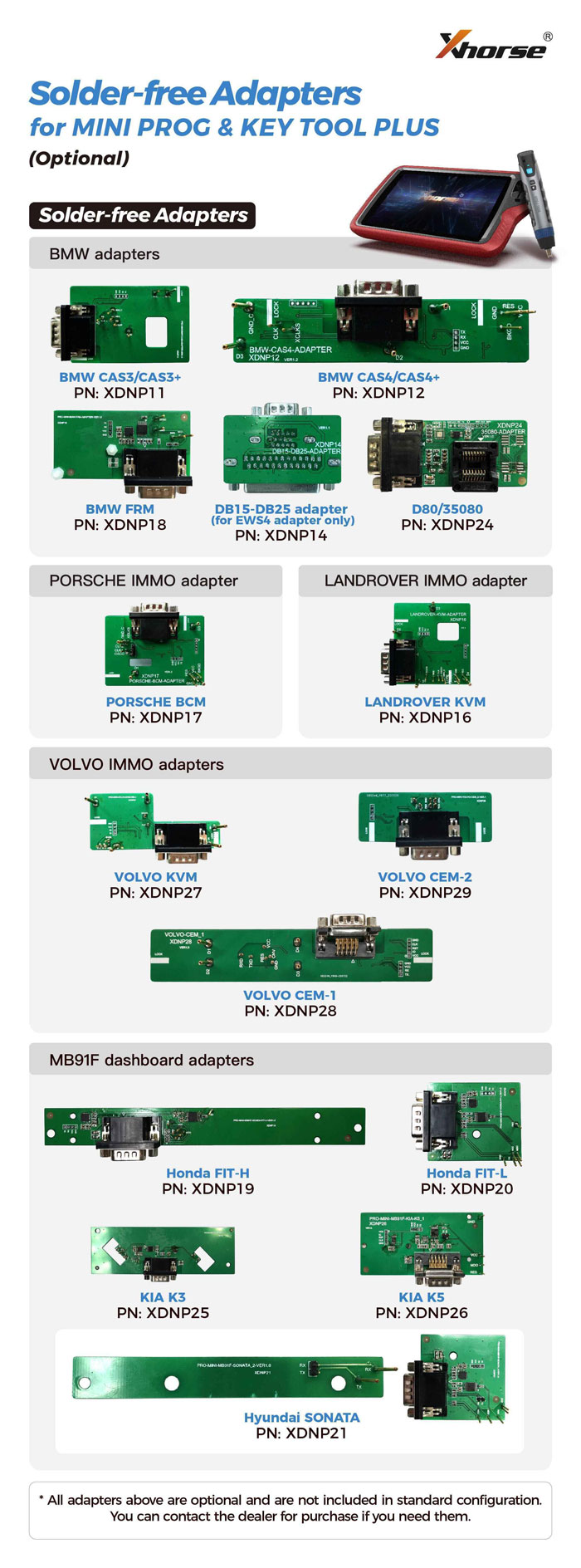 xhorse-solder-free-adapters