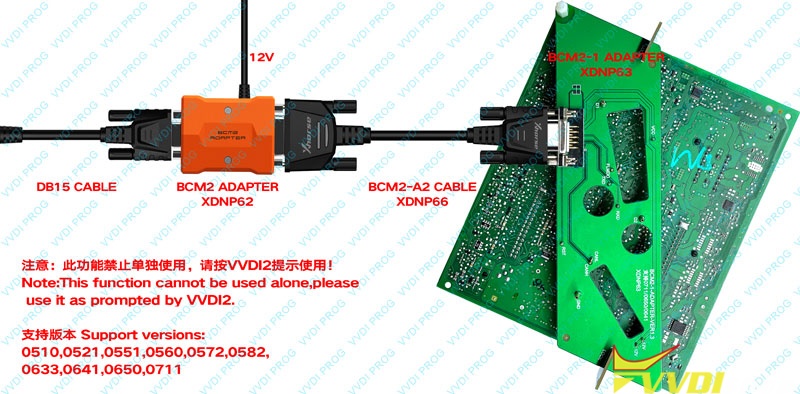 xhorse BCM2 D70F3634/D70F3381 wiring diagram 2