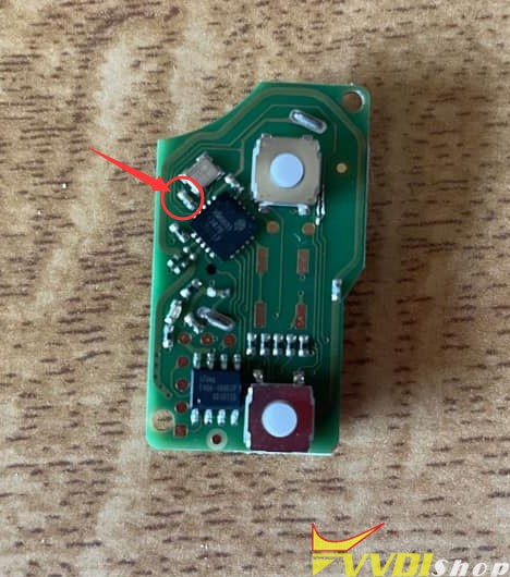Xhorse XKB508EN Wire Remote remove resistor