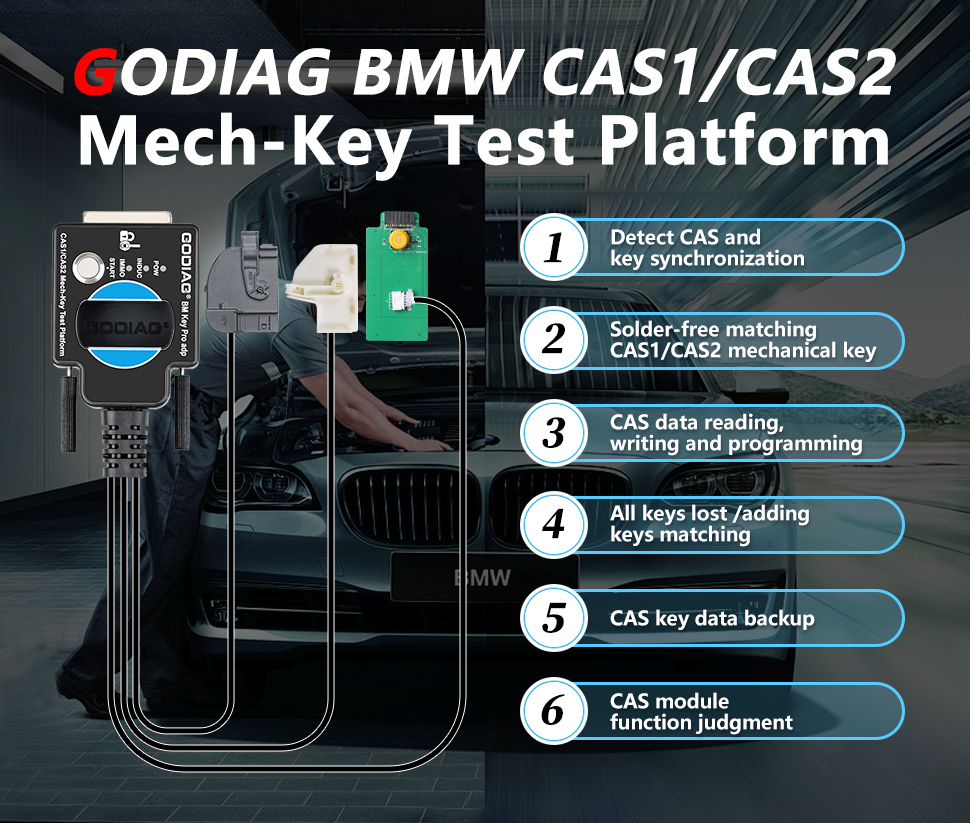 GODIAG BMW CAS1/CAS2 Mechanical Key Test Platform  1