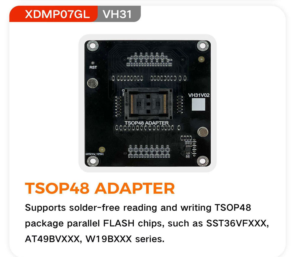 XHORSE XDMPO7GL VH31 TSOP48 for Multi Prog Programmer