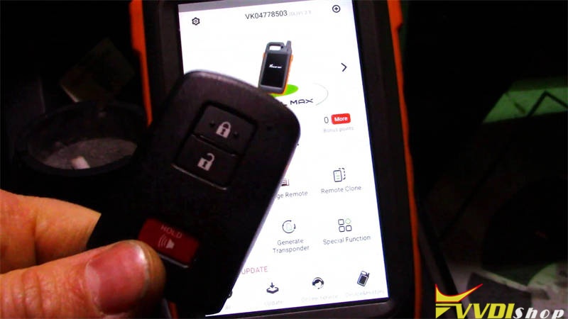 Unlock Toyota Smart Key with Key Tool max 1