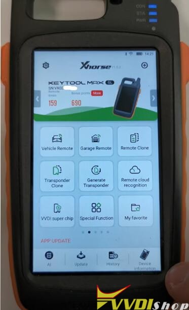 Check Xhorse VVDI Key Tool Max License Status 1