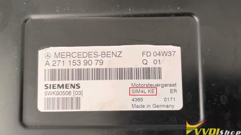 Xhorse VVDI MB Renew Mercedes M271 SIM4LKE ECU  1