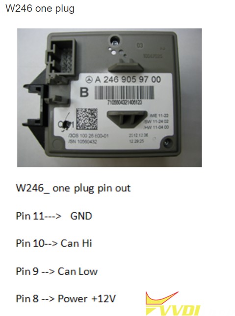 benz eis w246 one plug pinout 