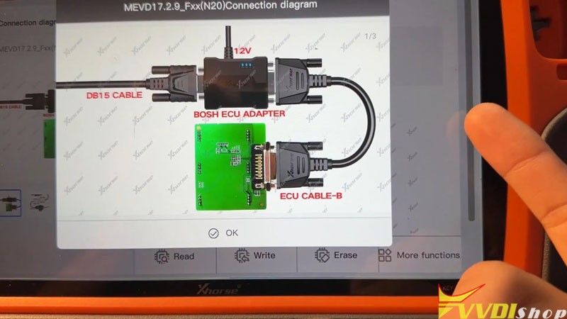 VVDI Key Tool Plus Read BMW F series MEVD17.2.9 ISN with N20 Adapter 5