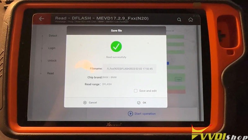 VVDI Key Tool Plus Read BMW F series MEVD17.2.9 ISN with N20 Adapter 7