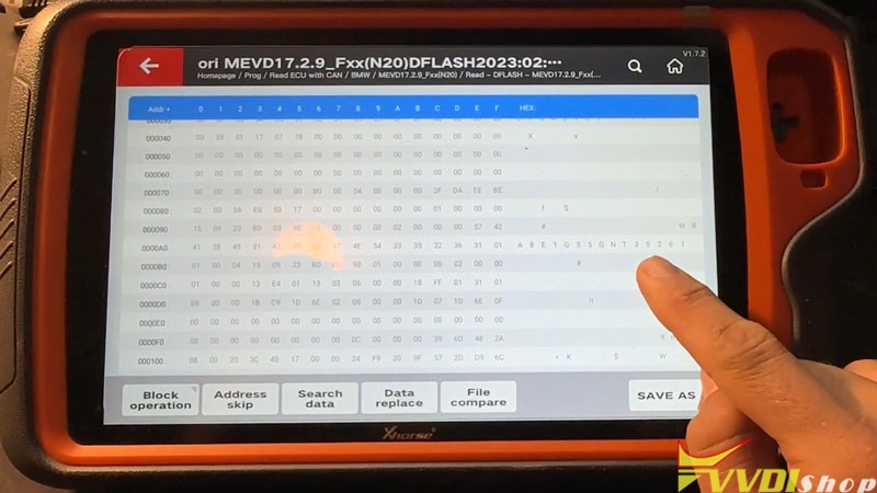 VVDI Key Tool Plus Read BMW F series MEVD17.2.9 ISN with N20 Adapter 8