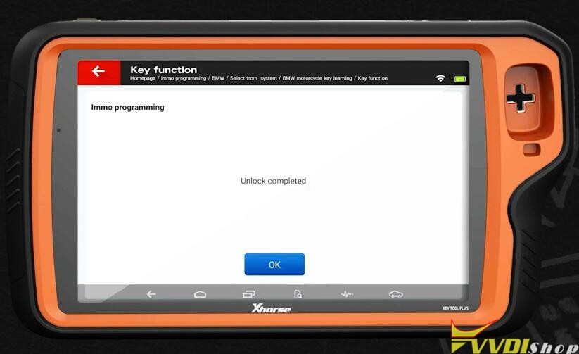 Xhorse VVDI Key Tool Plus BMW Motorcycle Key Learning 10