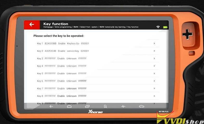  Xhorse VVDI Key Tool Plus BMW Motorcycle Key Learning 14