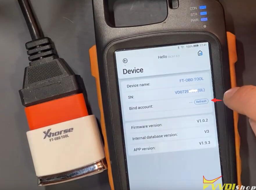 Bind Xhorse FT Mini OBD Tool with Xhorse App 10